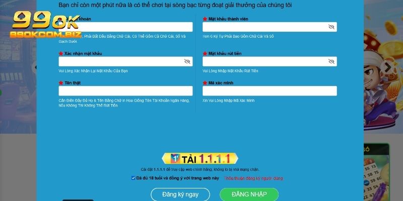 Hướng dẫn thủ tục tạo tài khoản trên nền tảng website